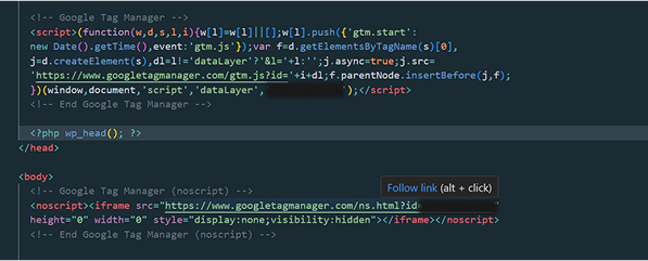 Insertion du code en dur