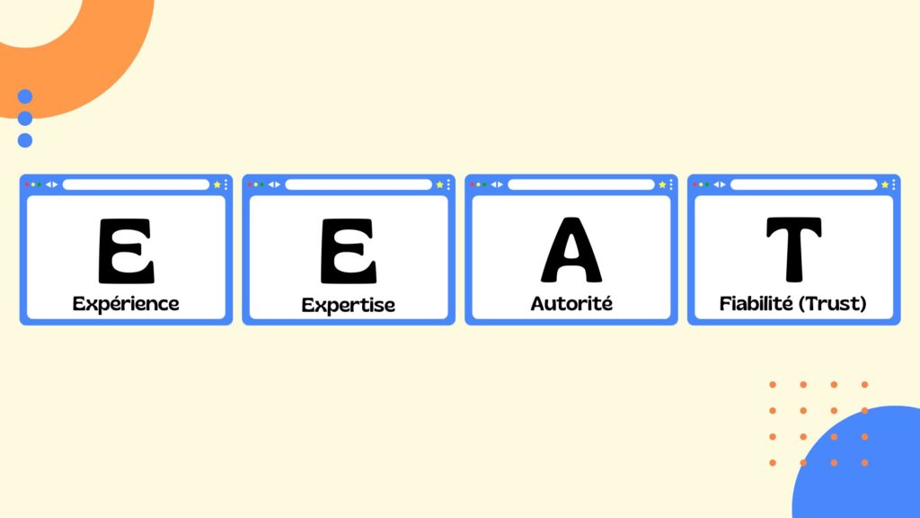 Schéma des critères E-E-A-T de Google