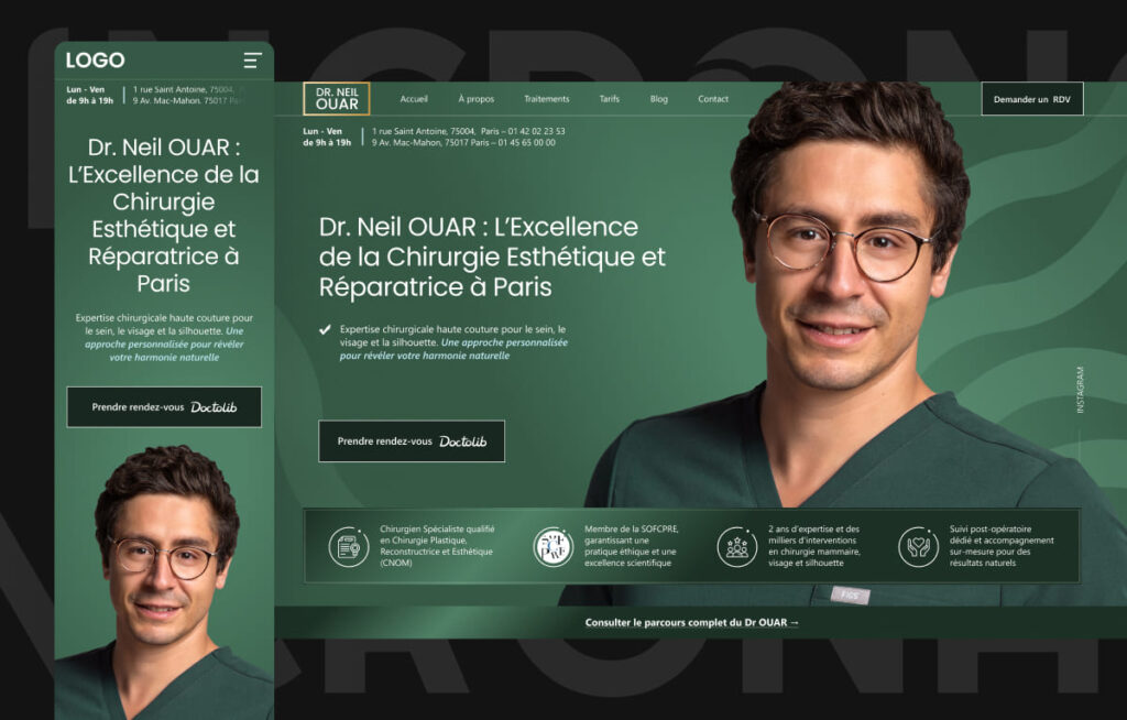 Site pour chirurgien