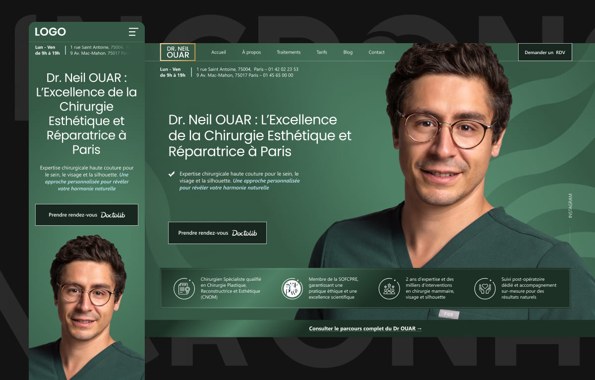 Portfolio Dr. Neil OUAR Slide 1