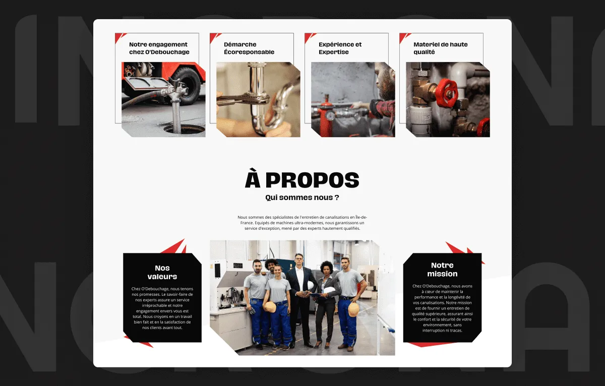 Portfolio O'Debouchage Slide 2