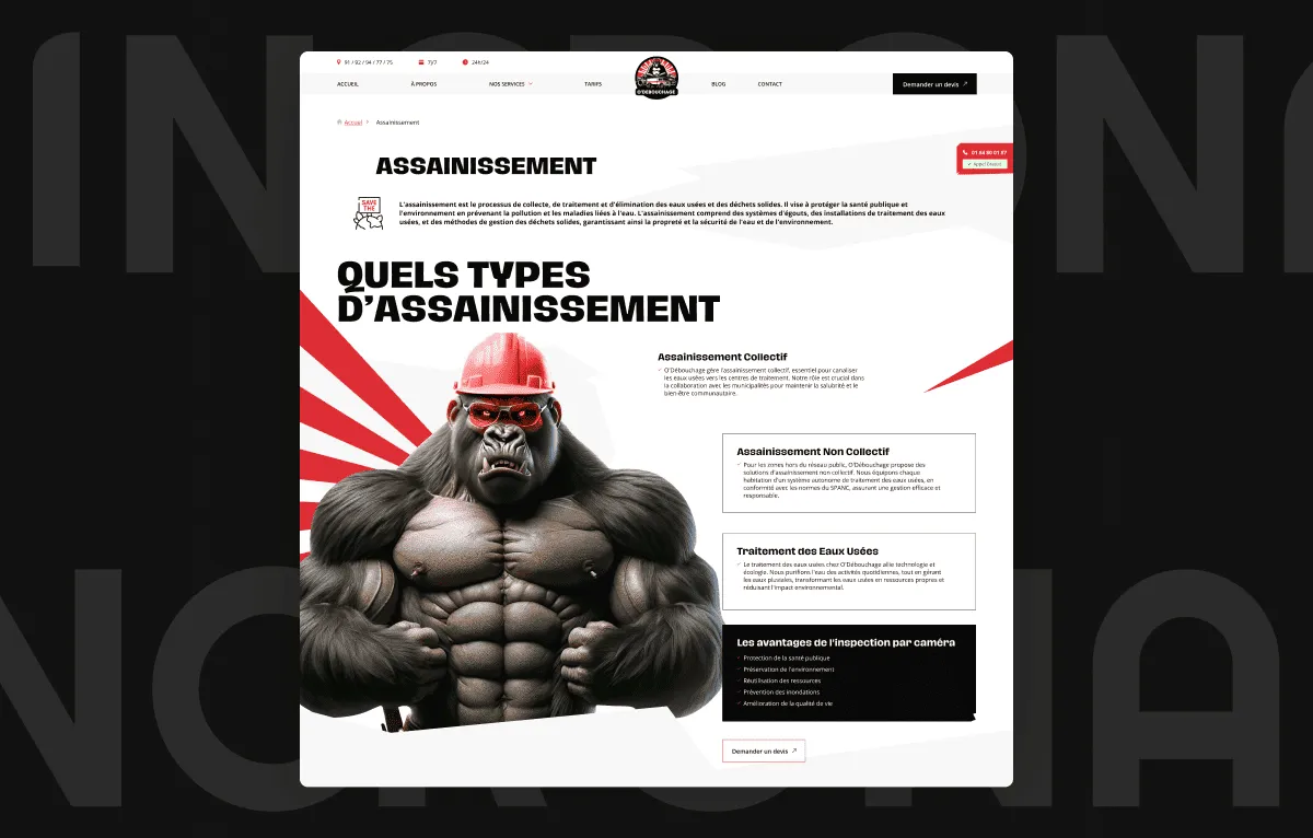 Portfolio O'Debouchage Slide 4