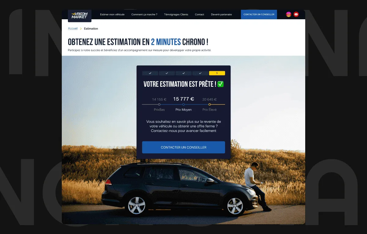 Portfolio Vroommarket Slide 2